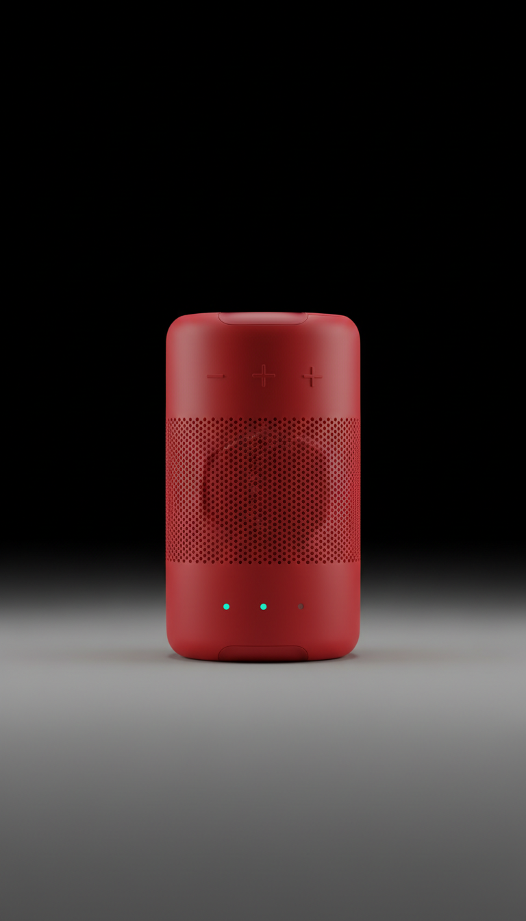 Mini altavoz bluetooth rojo TikTok