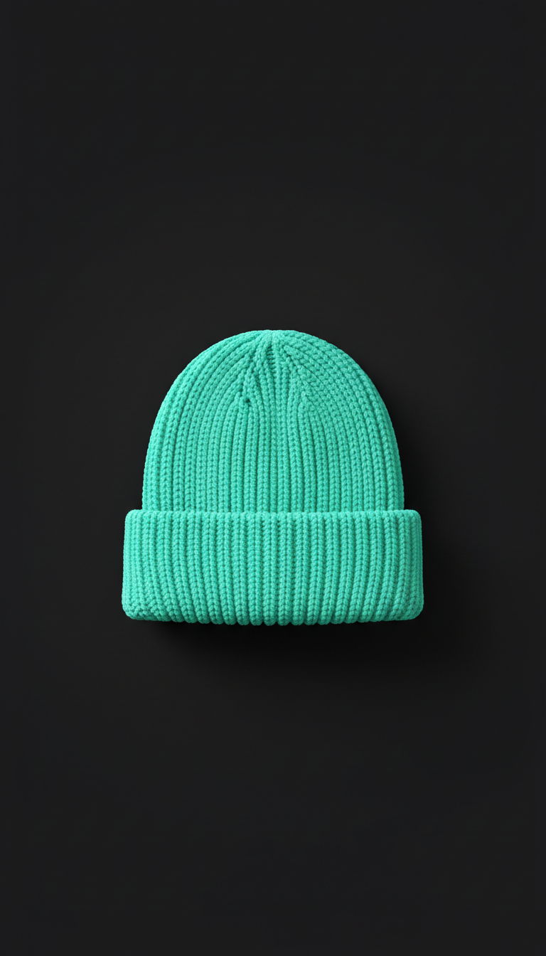 Gorro chunky streetwear menta viral